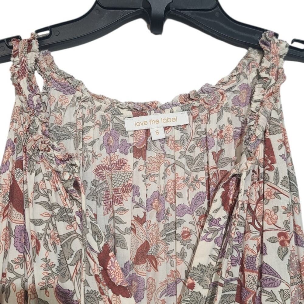 Love the Label Helena Maxi Dress S Floral Tiered Lace Cotton LLS21-6633 - Picture 4 of 7